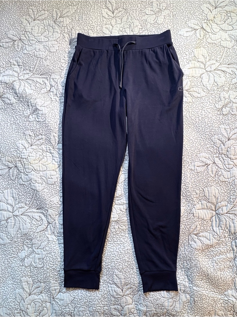 ☀️Cozy Earth Brushed Bamboo Jogger Pants Navy Blue Lounge Athleisure Sz M🧡 - Picture 11 of 11